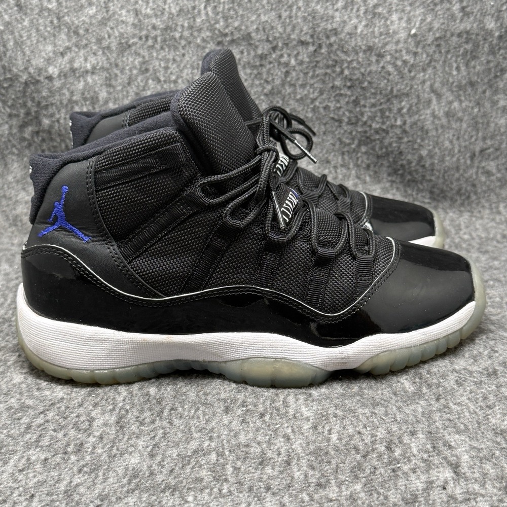 Nike Air Jordan 11 Retro Space Jam GS Black Concord Size 5Y/6.5 Women 378038-002